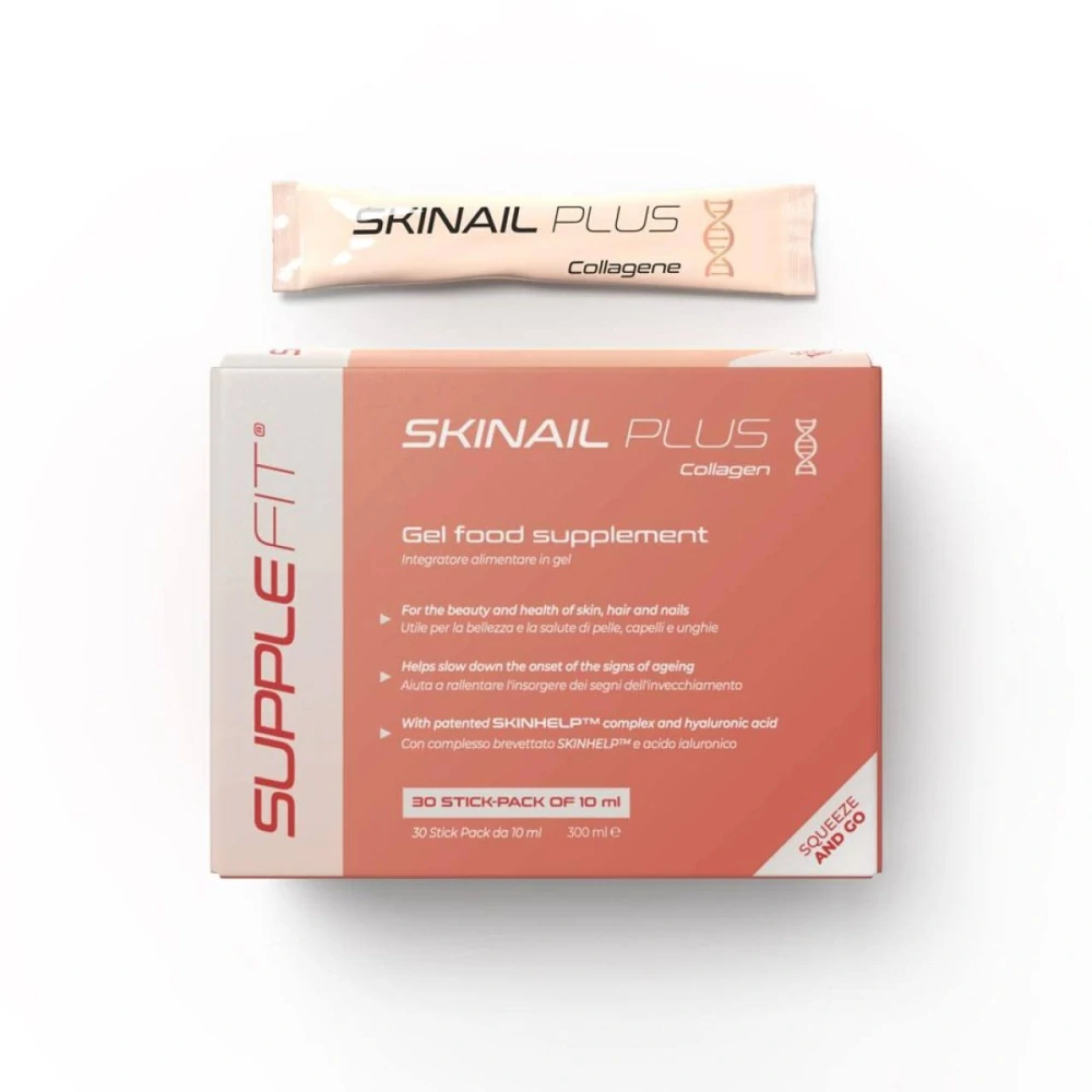 SKINAIL PLUS - Gelový doplňek stravy pro krásnější pleť, vlasy a nehty - 300 ml.